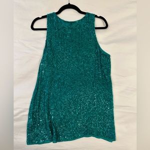 Calypso St. Barth Emerald Sequin Tank